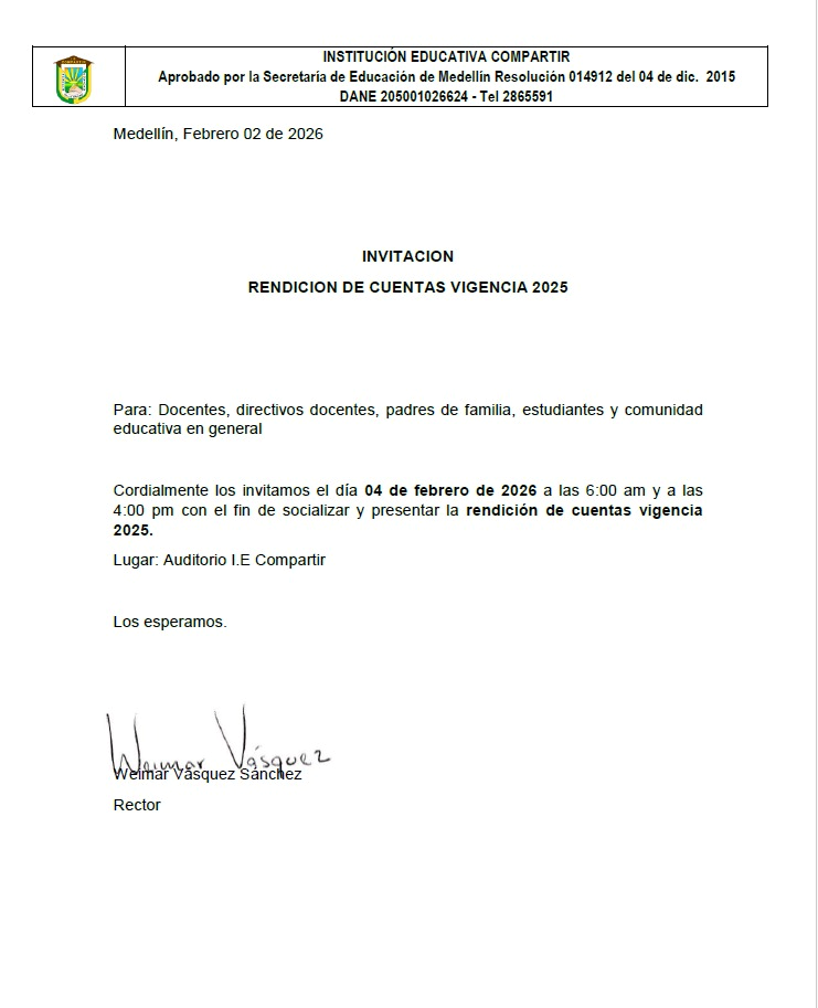 Rendición de cuentas 2025